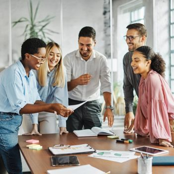 Business people having a meeting in the office.