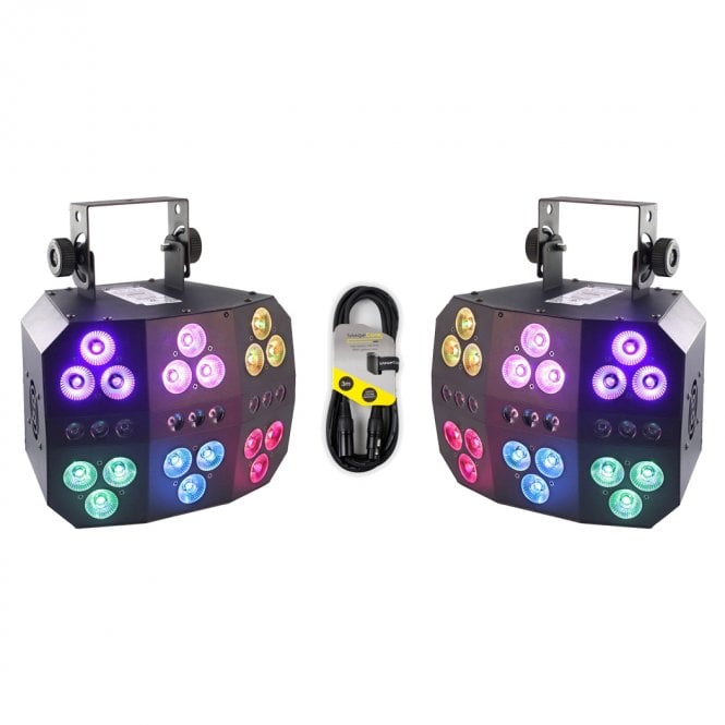 Boomtone DJ Boomtone DJ  6 Pack LED PAR Twin Pack Bundle