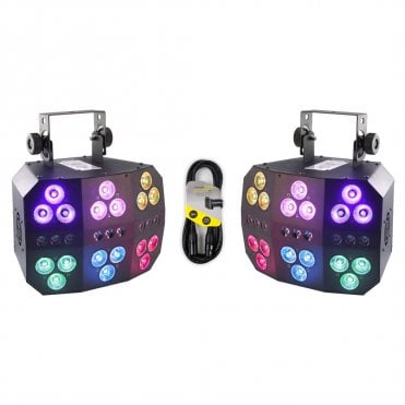 Boomtone DJ 6 Pack LED PAR Twin Pack Bundle