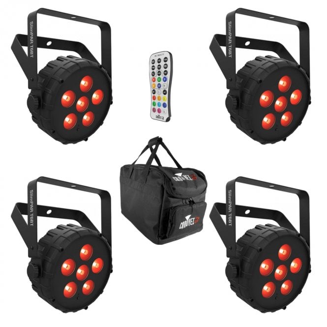 Chauvet Chauvet  SlimPAR T6BT with Remote & Padded Bag Bundle