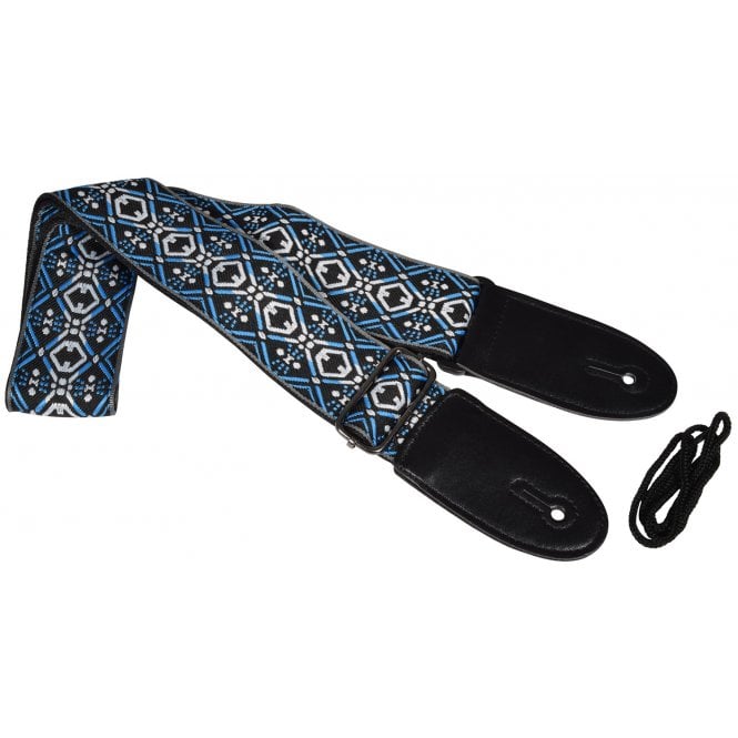 Chord Chord  Blue Jacquard Deluxe Guitar Strap