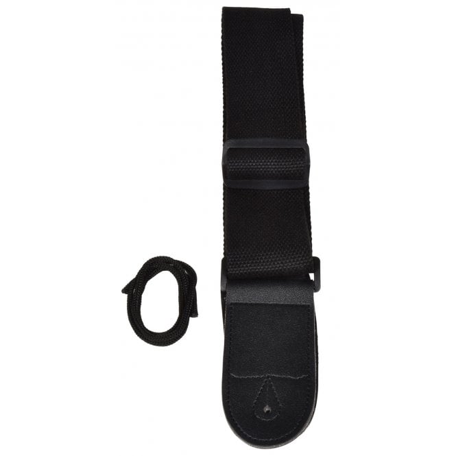 Chord Chord  Guitar Strap Coarse Weave Nylon - Black