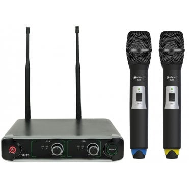 Chord SU20 Dual UHF Handheld Microphone System (B&Y)