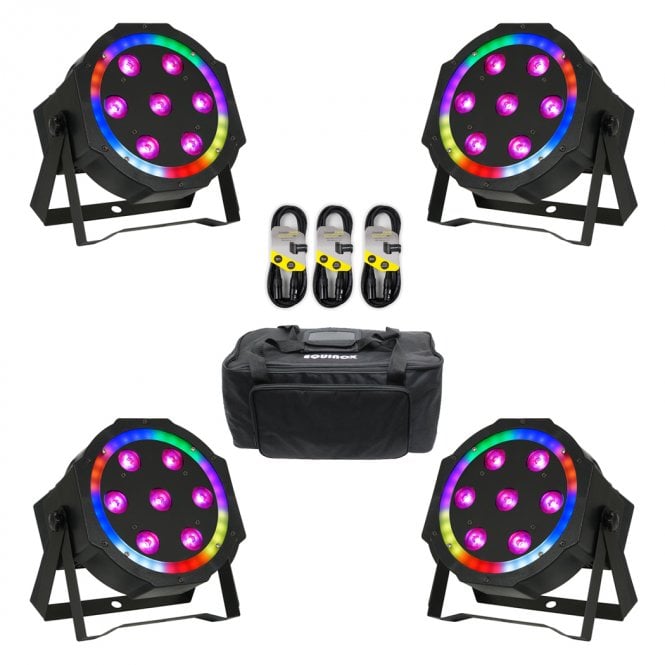 Equinox Equinox  Eclipse LED Par x4 with Padded Gear Bag Bundle