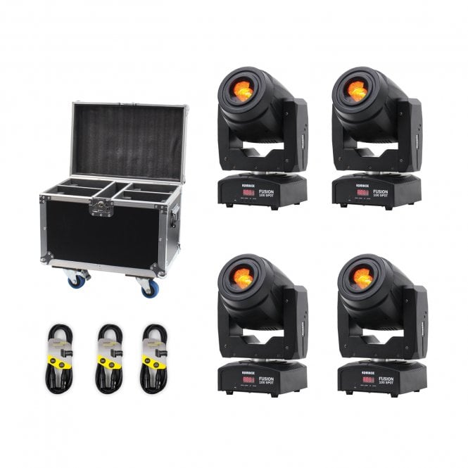 Equinox Equinox  Fusion Spot 100 Moving Heads with Flight Case Bundle