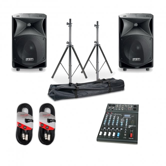 FBT FBT  JMaxX 114A Speakers, Mixer & Stand Bundle