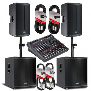 FBT X-Lite 1512M Active Speaker and Mixer Bundle