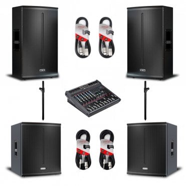 FBT X-Lite115A & 118SA Active Speaker System & Mixer