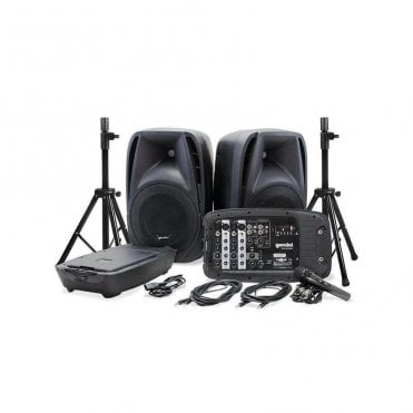 Gemini ES-210MX-BLU Portable PA System Bundle Pack