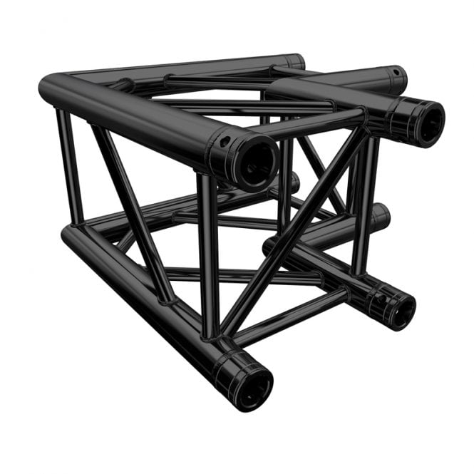 Global Truss Global Truss  F34 PL Stage Black 2 Way 90 Degree Corner