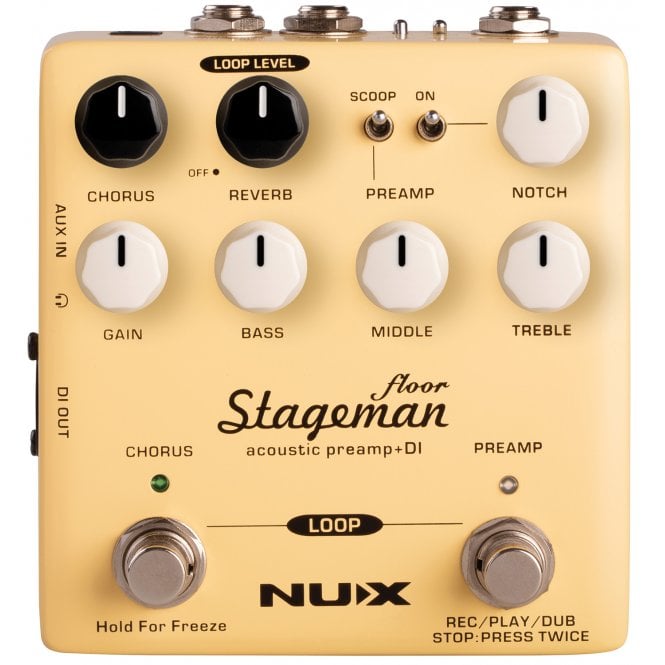 NU-X NU-X  Stageman Floor Acoustic Preamp DI Pedal