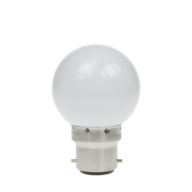 Prolite Prolite  1.5W LED Poly Golf Ball Lamp BC 6000K White