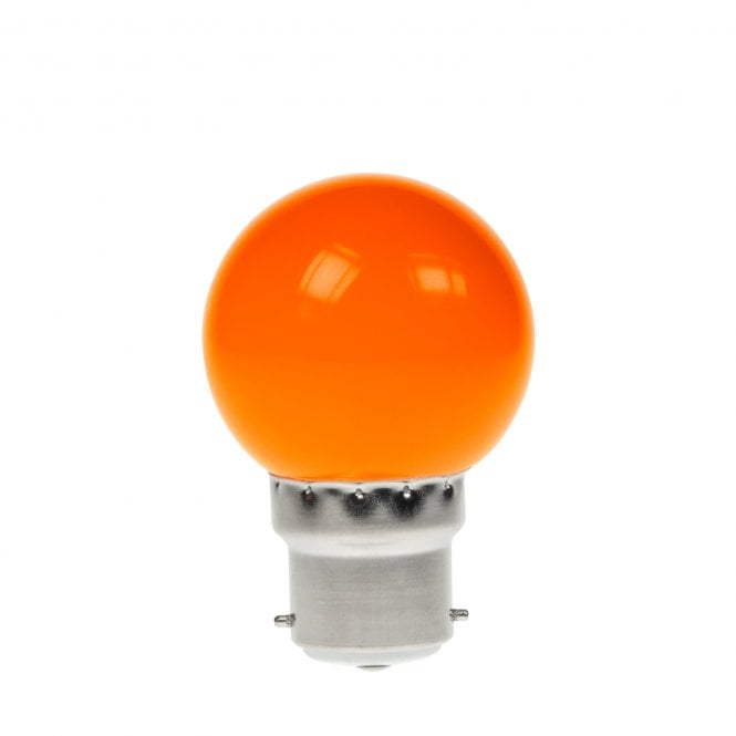 Prolite Prolite  1W LED Poly Golf Ball Lamp BC Orange
