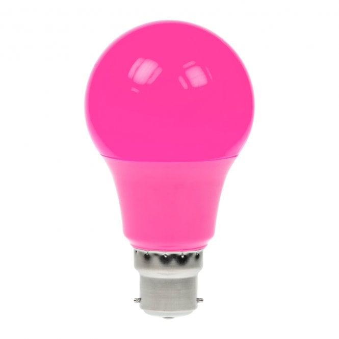 Prolite Prolite  6W Dimmable LED GLS Lamp BC Pink