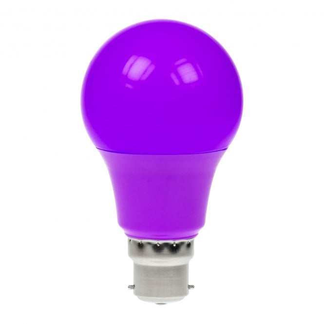 Prolite Prolite  6W Dimmable LED GLS Lamp BC Purple