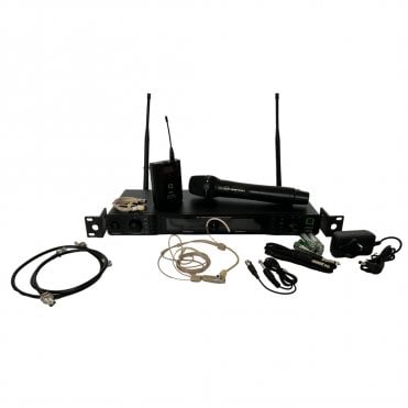 Q-Audio QWM1970HHBP Dual UHF Bodypack System - CH38