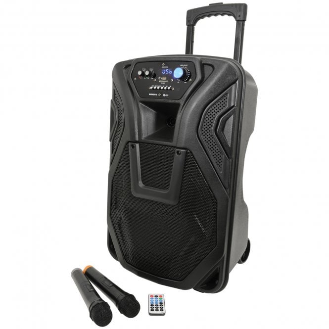 QTX QTX  BUSKER-12 Portable PA with Mics & Media Player