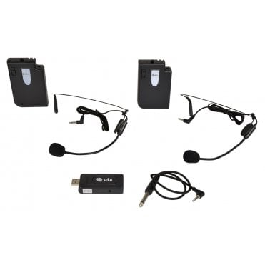 QTX U-MIC USB Dual Neckband UHF Wireless System (CH70)