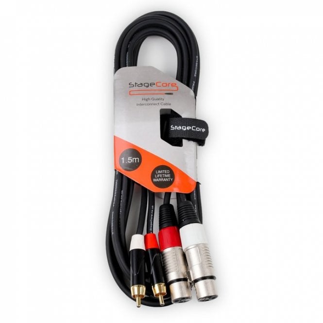 StageCore StageCore  2 XLR Female to 2 RCA Cable