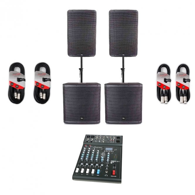 TEK Audio TEK Audio  TEK15V2 & TEK18S Active PA System & Mixer Bundle