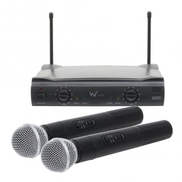 W Audio RM10 Twin Handheld VHF Microphone System