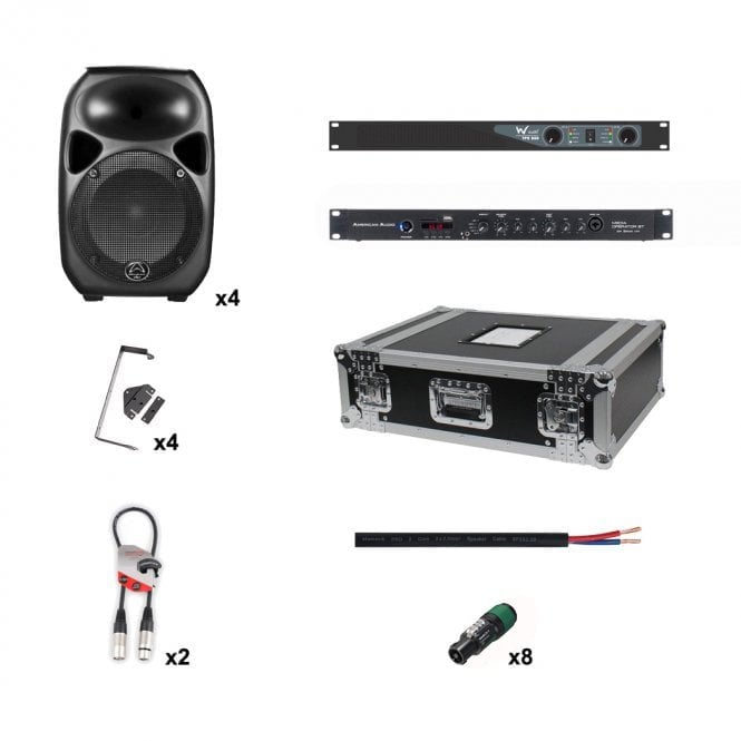 Wharfedale Pro Wharfedale Pro Wharfedale Titan 8 Passive Small PA System with Media Operator Bundle