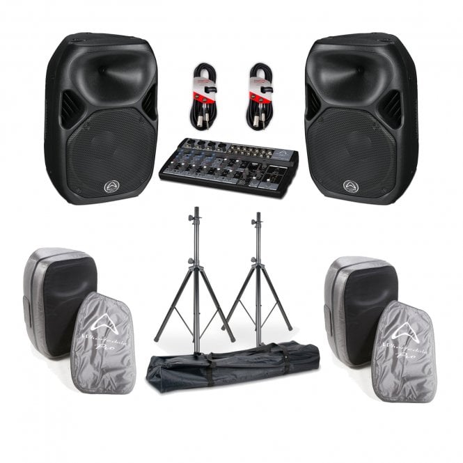 Wharfedale Pro Wharfedale Pro Wharfedale Titan AX12 with Mixer, Stand & Covers Bundle